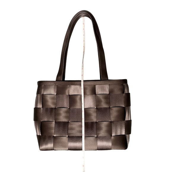 Harveys Seatbelt Handbag‎ Tote Dark Brown Woven Shoulder Bag - Picture 2 of 12